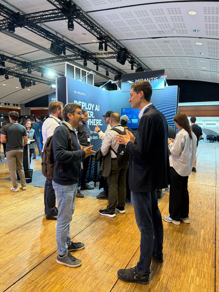 MirantisIT's tweet image. It’s the final day of RAISE Summit 2025 and we’re not slowing down.
There’s still time to swing by Mirantis booth #41 for a live k0rdent AI demo and a walkthrough of our AI Factory reference architecture. See how to simplify multi-cluster operations and scale GPU-powered AI…