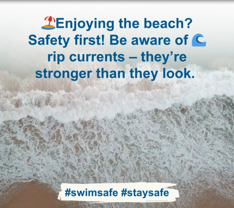 Watch out for riptides and strong currents at the beach, especially after stormy weather. #SwimHealthyVA #SwimSafe #StaySafe