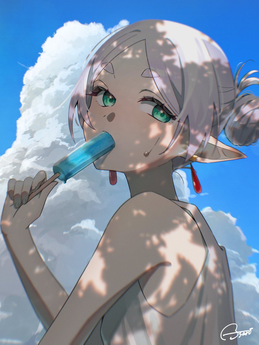 猛暑のフリーレン
#フリーレンFA #イラスト #illustration