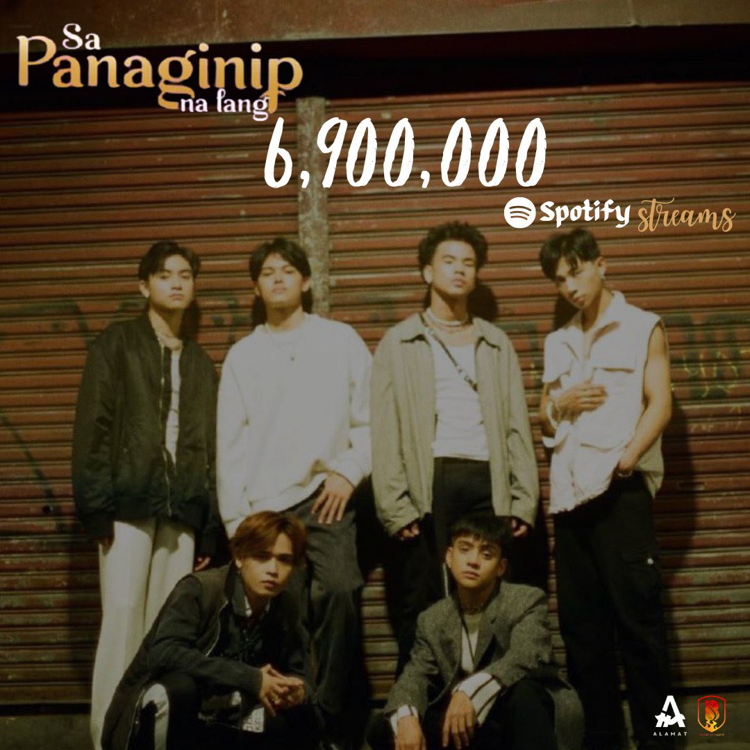 BAGANIngALAMAT's tweet photo. [ALAMAT Spotify Milestone]

'Sa Panaginip Na Lang' by ALAMAT has reached 6,900,000 streams on Spotify! 🤎

Thank you for your support, Magiliws!

#ALAMAT #ALAMATSPNL https://t.co/rBBPhQ0fMl