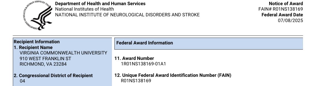 Jessie Oldham (@jroldham) on Twitter photo It’s a challenging time in academic research. This week, amid the chaos of the current funding landscape, we received notice of our first #NIH R01. I’m so grateful for this opportunity and proud of this partnership with <a href="/drdanbradford/">Kiddo Daniel BBBradford 🧠⚽️🐶</a>.
<a href="/VCU/">VCU</a> <a href="/VCU_RAMHS/">RAMHS</a> <a href="/VCUresearch/">VCU Research</a> It’s a challenging time in academic research. This week, amid the chaos of the current funding landscape, we received notice of our first #NIH R01. I’m so grateful for this opportunity and proud of this partnership with <a href="/drdanbradford/">Kiddo Daniel BBBradford 🧠⚽️🐶</a>.
<a href="/VCU/">VCU</a> <a href="/VCU_RAMHS/">RAMHS</a> <a href="/VCUresearch/">VCU Research</a>
