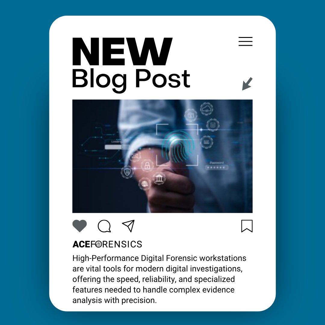 AceForensicsUS's tweet image. Why does your agency need a high-performance forensic workstation? 💻 

Discover how the right tools 🛠️ can elevate your digital investigations.

📖 Read the full article now at acecomputers.com/forensics/blog…

#AceForensics #DigitalForensics #ForensicWorkstation #CyberSecurity
