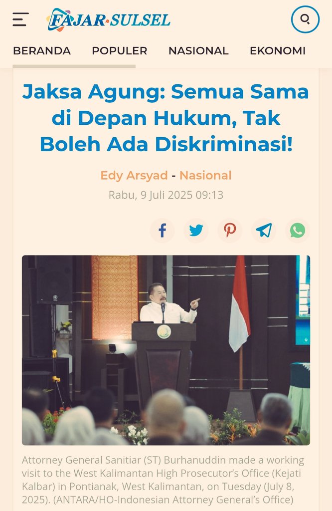 Ibarat Jengkol, mau di olah sedemikian rupa, tetep aja BAU nya tetep jengkol

Bgtu juga, pernyataan Kejagung ini, 
Semanis apapun ucapan nya pada kenyataannya KECUT, ..! 
Contoh 
Kasus Pak Tom Lembong aja deh

Tolak Ruu Kejaksaan
Malam Cewekku yg lagi nongki di Central Park