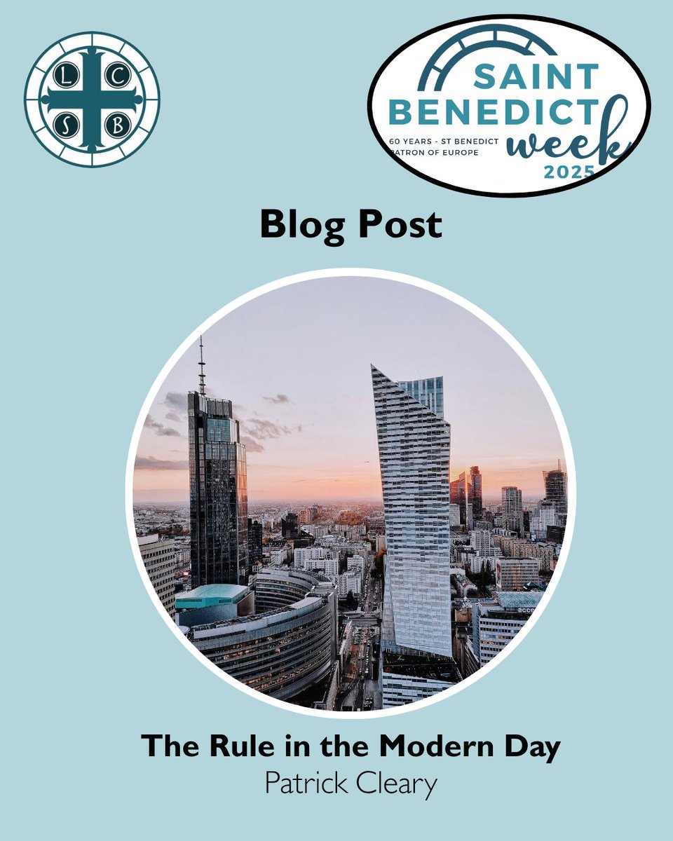 LCStBen's tweet image. Blog five is up!
Patrick Cleary reflects on the ways in which The Rule of St Benedict has influenced his life in different stages, and continues to be important for our world today.
To read it, go to our bio and click the following link: lcsb.uk/blog