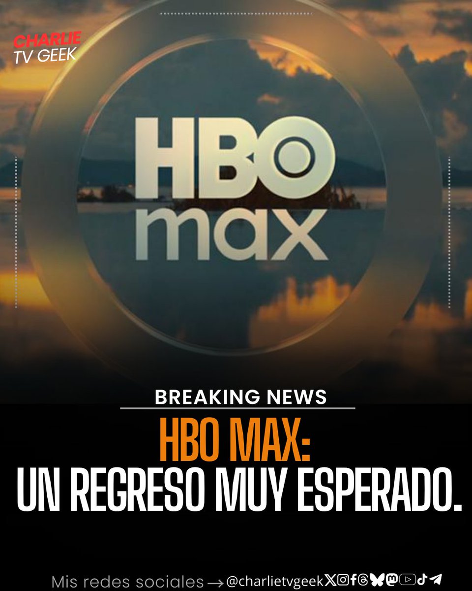 charlietvgeek's tweet photo. #BreakingNews‌ 

#HBOMax está de regreso! Desde hoy la plataforma anteriormente llamada #Max pasa a llamarse nuevamente HBO Max. Si todavía no te cambió el nombre en la app revisa tus actualizaciones y hazla, luego de eso se cambiará. 

#HBOMaxLA #HBOMaxES https://t.co/oCuITfZIJW