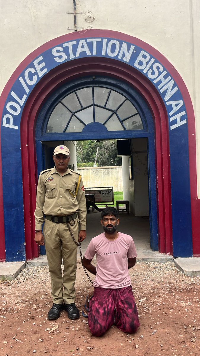 Jammu Police booked notorious drug peddler Shoket Ali of Bishnah under the PIT-NDPS Act and lodged him in District Jail Udhampur. With several NDPS cases already registered against him, strict preventive action was taken to curb his repeated involvement in drug trafficking.
