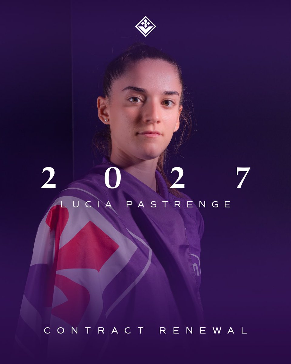 LUCIA PASTRENGE rinnova fino al 2027!💜⚜️

La centrocampista andrà in prestito alla Ternana Women per la stagione 2025/26. In bocca al lupoi Lucia!

#ForzaViola