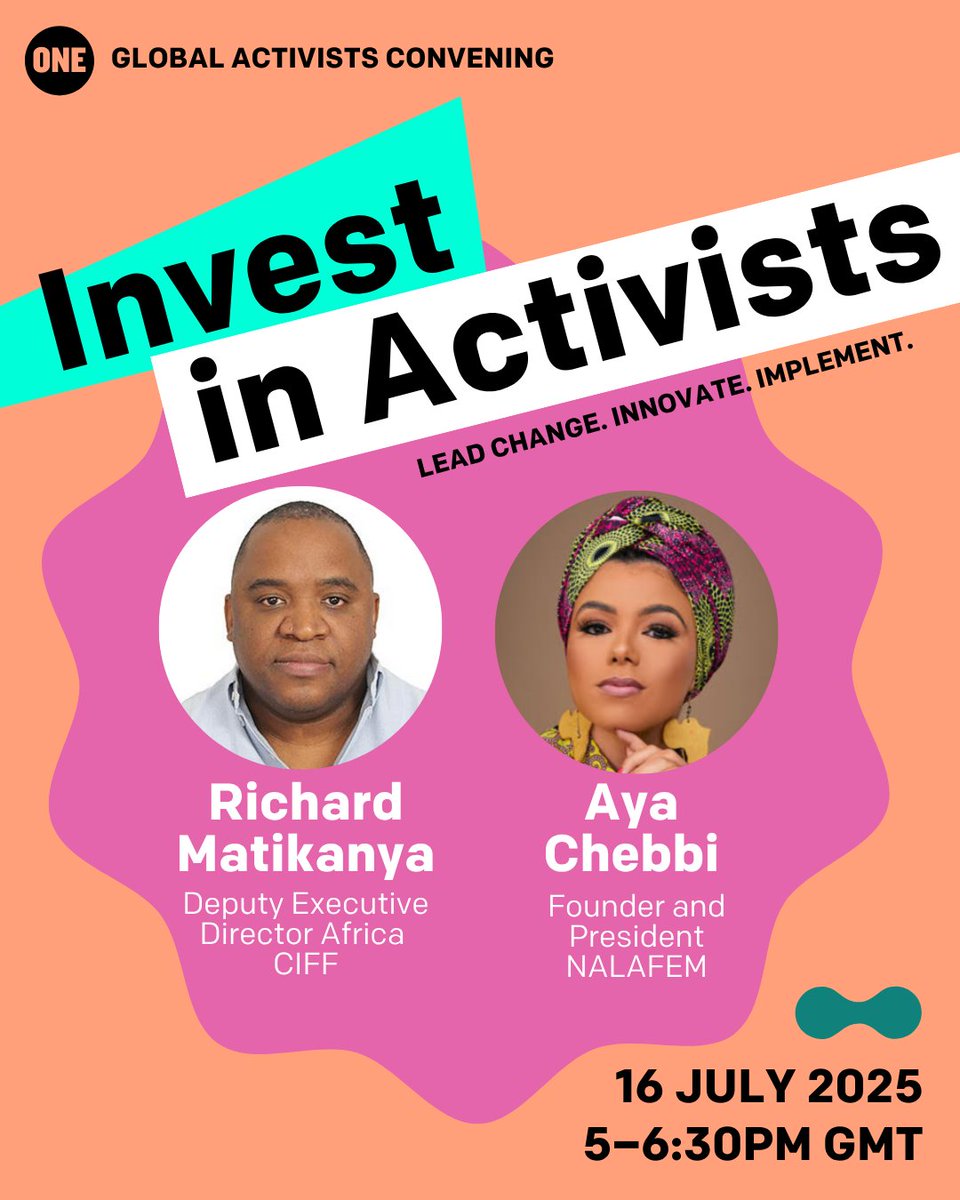 ATTN: #ONEActivists and ONE alumni. 🗣️

Have you registered for our Global Activist Convening on July 16 yet? Join us as #ONEActivists from around the world come together to discuss ways to make the world a more just and equal place, together with our keynote speakers Richard