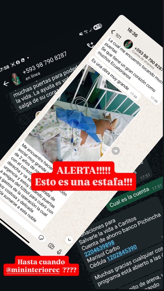 Más de un año después y siguen las estafas pese a las constantes denuncias e identificación de números telefónicos, cuentas bancarias y nombres de los delincuentes.  Parece que si no es “Fito” no importa. 🤷‍♀️