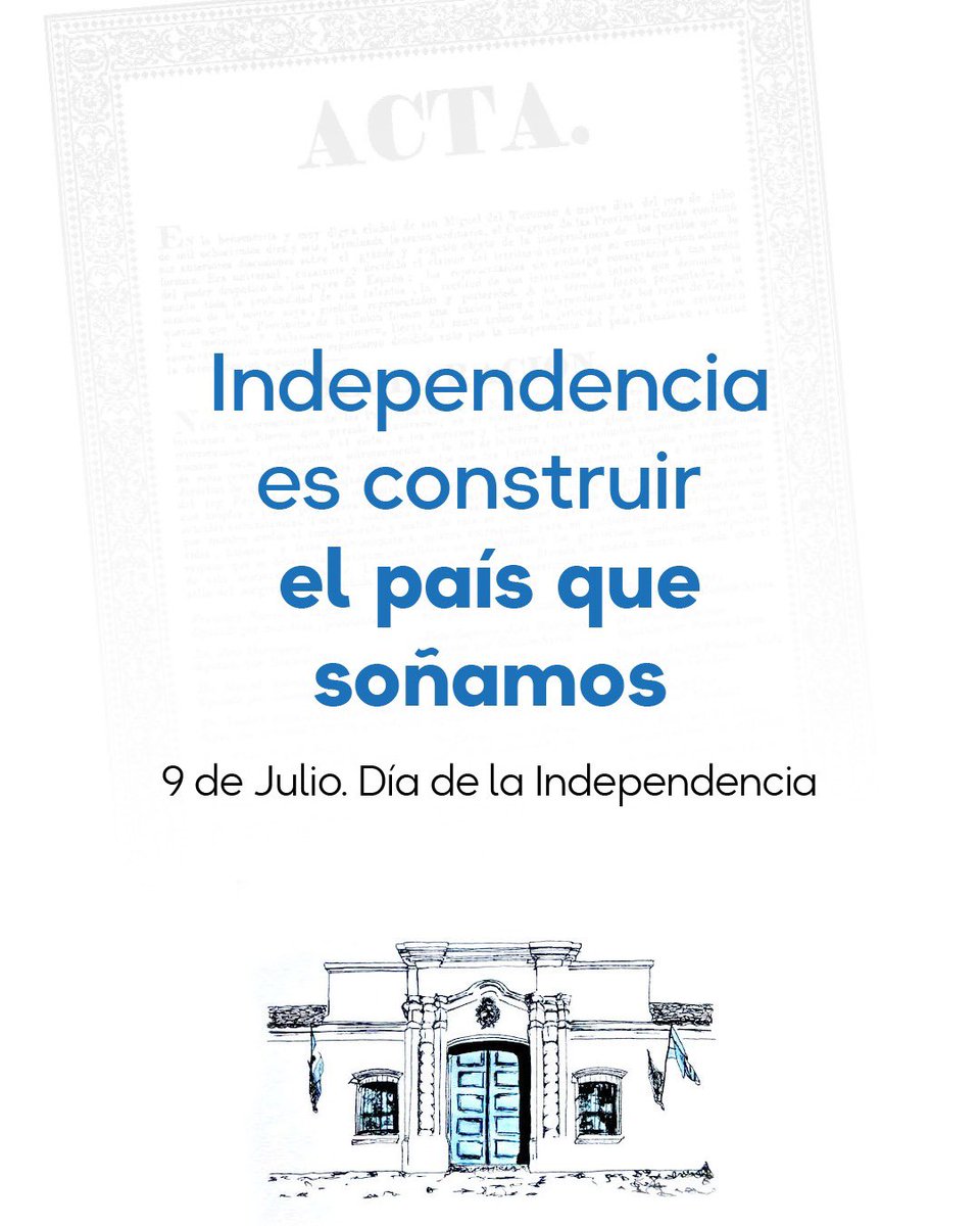 🇦🇷 La independencia no es solo un hecho del pasado. Es un proyecto de futuro que se construye con desarrollo, educación y trabajo.
Hoy recordamos y celebramos a quienes la hicieron posible y renovamos nuestro compromiso para que Arg sea el país que nos merecemos.
#ParaAdelante