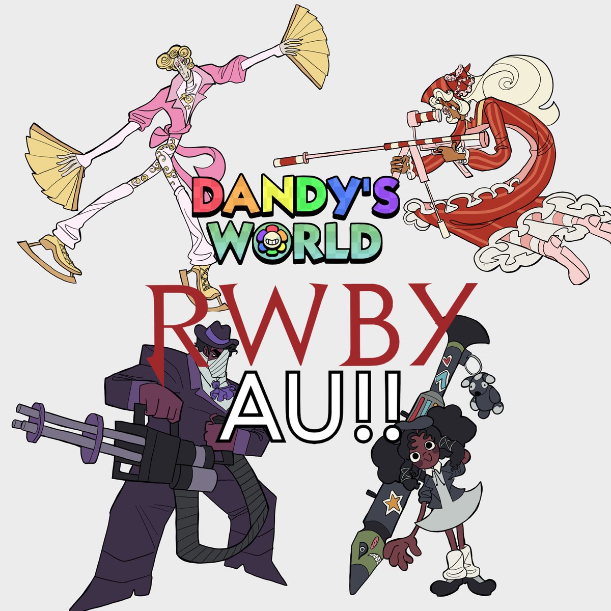 road_fleam's tweet image. today i thought about one of my old favorite shows rwby and what if a few dandys world characters that i liked.. were huntsmen, a thread
(1/5)

#dandysworld #dandysworldrodger #dandysworldglisten #dandysworldtoodles #dandysworldginger