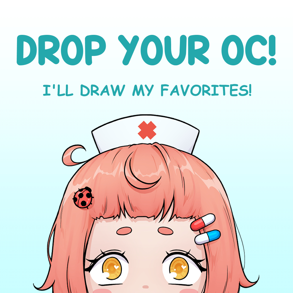 drjujuart's tweet image. Artists! Vtubers! Everyone!
Reply with your OCs and I might draw them cause I need more art in my portfolio 🥹✨