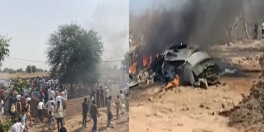 Indian Air force fighter jet crashed near Ratangarh Churu Rajasthan.
One Pilot Lost life.
Pray for other pilots 🙏

#planecrash 
#IndianAirForce
#planecrash