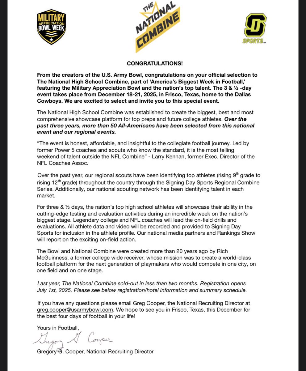 Jeremiah Christian (@cheez_jeremiah) on Twitter photo Blessed to be invited to the Military Bowl National Combine.
<a href="/BrotherRiceFB/">Brother Rice Football</a>
<a href="/CoachQuedenfeld/">Coach Quedenfeld</a>
<a href="/CoachCano/">ONEighty Athletics</a>
<a href="/NicoUriarte19/">Nico Uriarte</a>
<a href="/TGSFW/">#TrainingGrounds</a>
<a href="/PrepRedzoneIL/">Prep Redzone Illinois</a>
<a href="/EDGYTIM/">Timothy “EDGYTIM” OHalloran</a>
<a href="/LemmingReport/">Tom Lemming</a>
<a href="/DeepDishFB/">DEEP DISH FOOTBALL</a> Blessed to be invited to the Military Bowl National Combine.
<a href="/BrotherRiceFB/">Brother Rice Football</a>
<a href="/CoachQuedenfeld/">Coach Quedenfeld</a>
<a href="/CoachCano/">ONEighty Athletics</a>
<a href="/NicoUriarte19/">Nico Uriarte</a>
<a href="/TGSFW/">#TrainingGrounds</a>
<a href="/PrepRedzoneIL/">Prep Redzone Illinois</a>
<a href="/EDGYTIM/">Timothy “EDGYTIM” OHalloran</a>
<a href="/LemmingReport/">Tom Lemming</a>
<a href="/DeepDishFB/">DEEP DISH FOOTBALL</a>