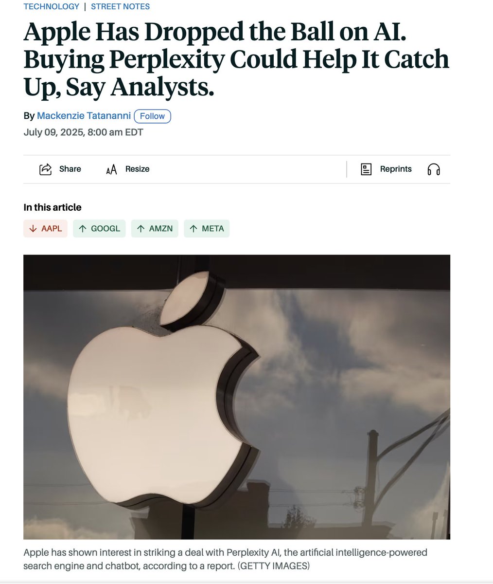 jsprograming's tweet image. Apple is falling behind in the #AI race while AI keeps transforming workflows and boosting productivity.
The Illusion of Thinking: can help siri recommend song I actually like
#Apple #ArtificialIntelligence #Tech #Innovation #Productivity