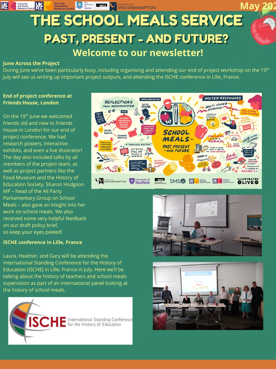 ESRC School Meals Service 🍽 (@esrcschoolmeals) on Twitter photo Welcome to the final newsletter of our funded period! This month, we take a look at our end-of-project conference at Friends House in London on 19 June & our pre-formed panel at #ISCHE2025. <a href="/UoW_CREST/">CREST</a> <a href="/IOE_ICHRE/">ICHRE at UCL IOE</a> <a href="/EducationSheff/">Education@Sheffield</a> <a href="/HistEdSocUK/">History of Education</a> <a href="/ShefUniImpact/">Research & Impact at Sheffield</a> #histed Welcome to the final newsletter of our funded period! This month, we take a look at our end-of-project conference at Friends House in London on 19 June & our pre-formed panel at #ISCHE2025. <a href="/UoW_CREST/">CREST</a> <a href="/IOE_ICHRE/">ICHRE at UCL IOE</a> <a href="/EducationSheff/">Education@Sheffield</a> <a href="/HistEdSocUK/">History of Education</a> <a href="/ShefUniImpact/">Research & Impact at Sheffield</a> #histed
