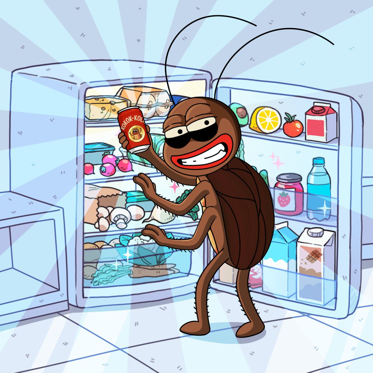 Kokoktheroach's tweet photo. Not Coke. Not Pepsi. Just that one filthy classic: KOKOKOLA... Fizzing with gains since day one 🥤🪳 https://t.co/4Dhep7zPKN