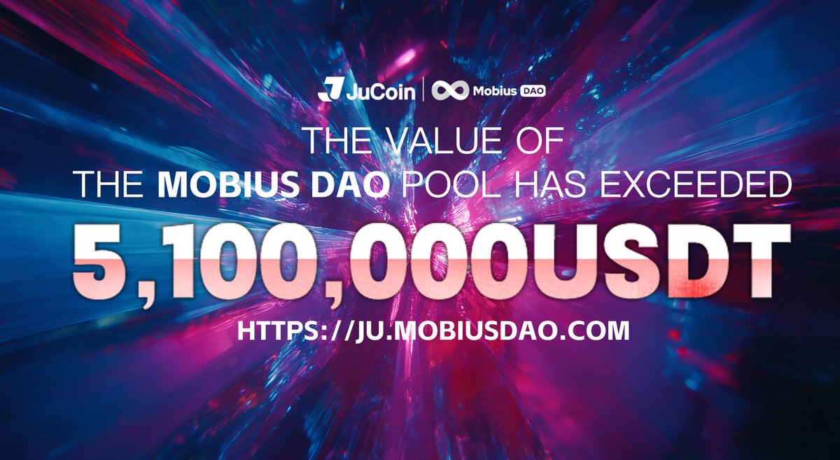 MobiusDAO123's tweet photo. In this era full of opportunities and challenges, blockchain technology is changing our world at an unprecedented speed. The value of the Mobius DAO pool has already exceeded 5,100,000 USDT! https://t.co/vhJKUfcEYF