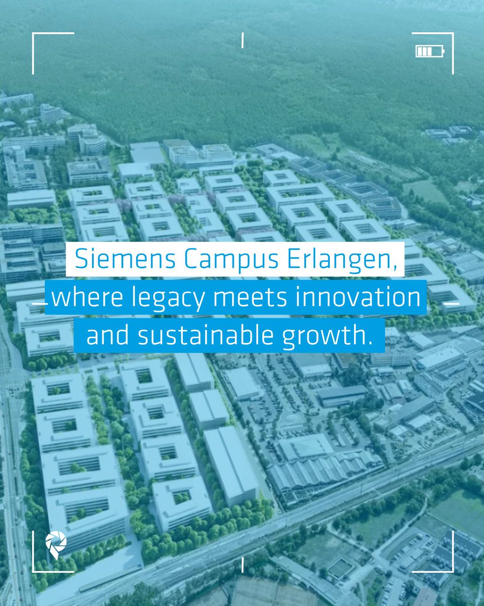 The Siemens Campus Erlangen transforms a historic site into a vibrant urban district with modern offices, green spaces, and retail. It is a hub of innovation in Bavaria’s #Erlangen metropolitan area, offering top infrastructure, talent, and a great quality of life. 🚀

© Siemens