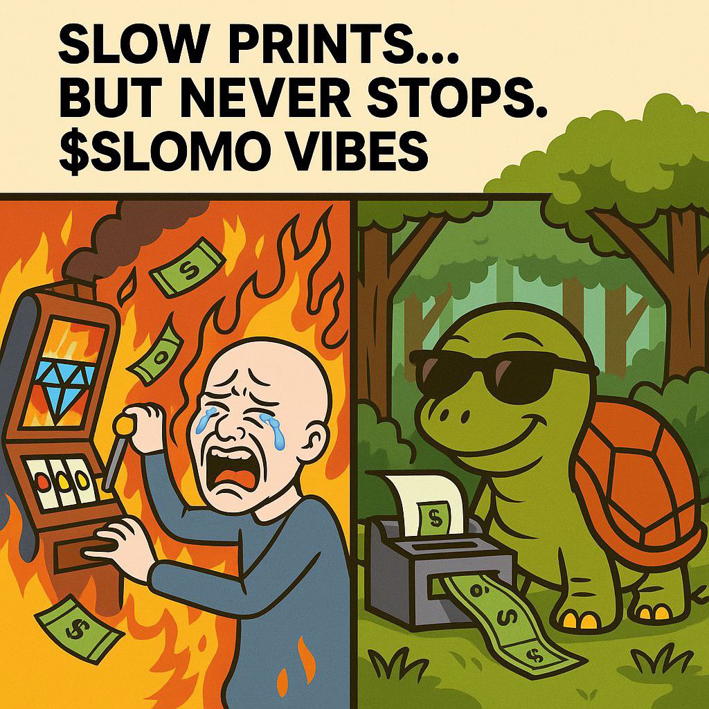 SLOMOTheTurtle's tweet image. #SLOMO #TurtleToken #meme #prints #crypto #MemeCoinSeason #100xmemecoin #Trending
