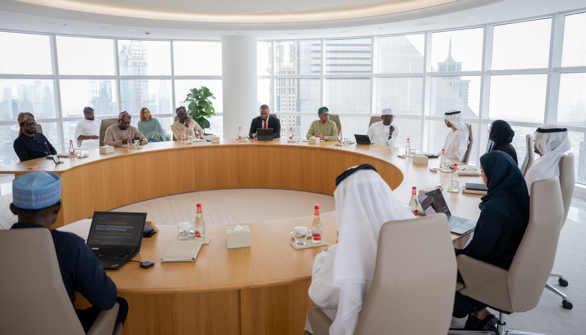 ayowisdom_'s tweet image. To wrap up today’s engagements in the United Arab Emirates, I had the honour of meeting with His Excellency, Omar Al Olama, the Minister for Artificial Intelligence, Digital Economy, and Remote Work Applications.
Our discussion focused on a shared vision: creating meaningful…