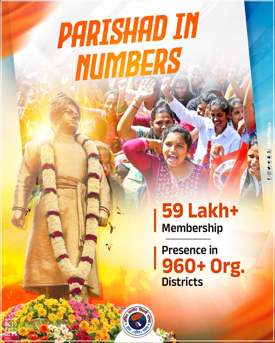 On #NationalStudentsDay, we remember every ABVP karyakarta who stood for justice, nationalism, and education reform. #77YearsOfABVP is not history, it's a legacy still unfolding.