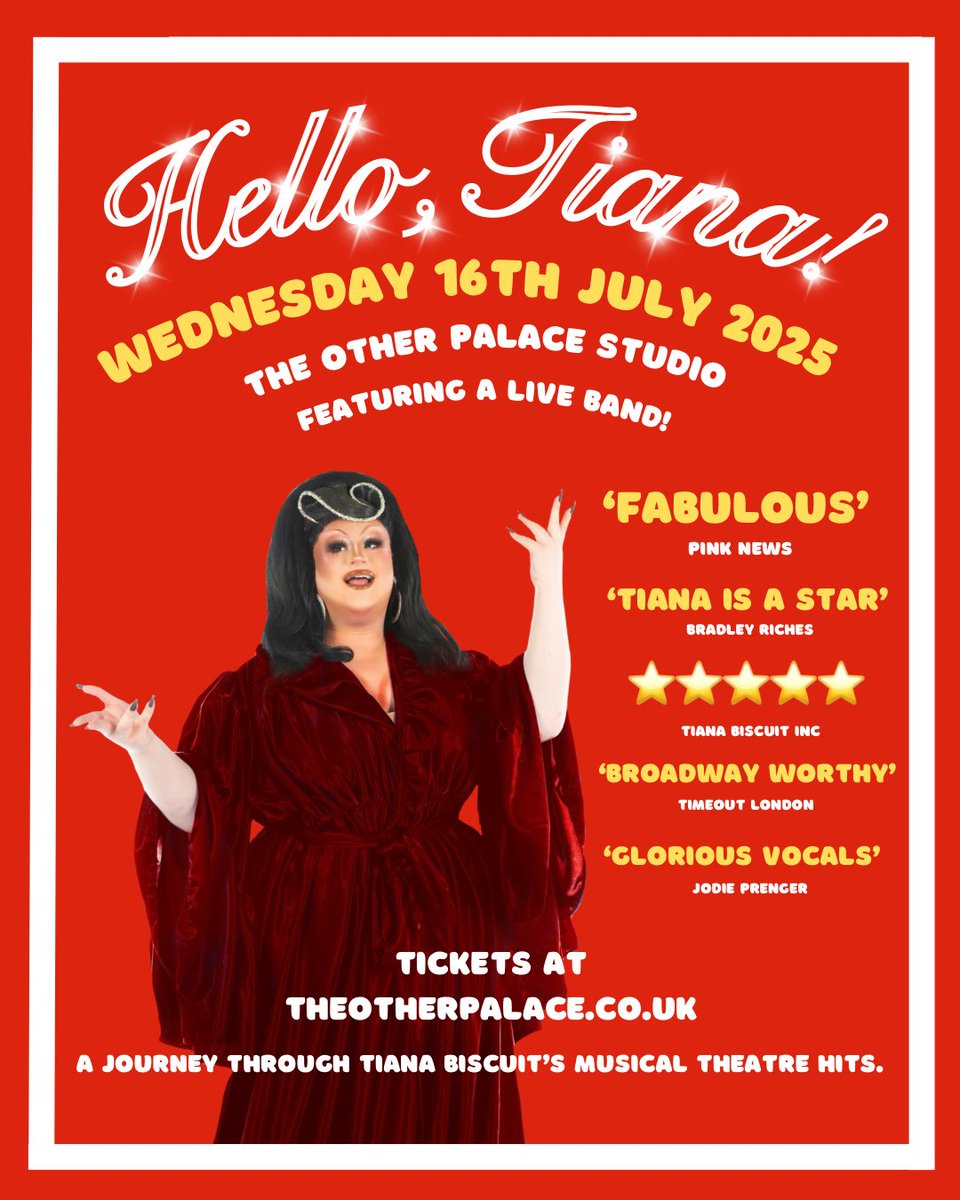 TianaBiscuit's tweet image. Really isn’t many floor seats left!! So if you’re wanting to be where the action is you better BOOK NOW!! ❤️ theotherpalace.co.uk/hello-tiana/