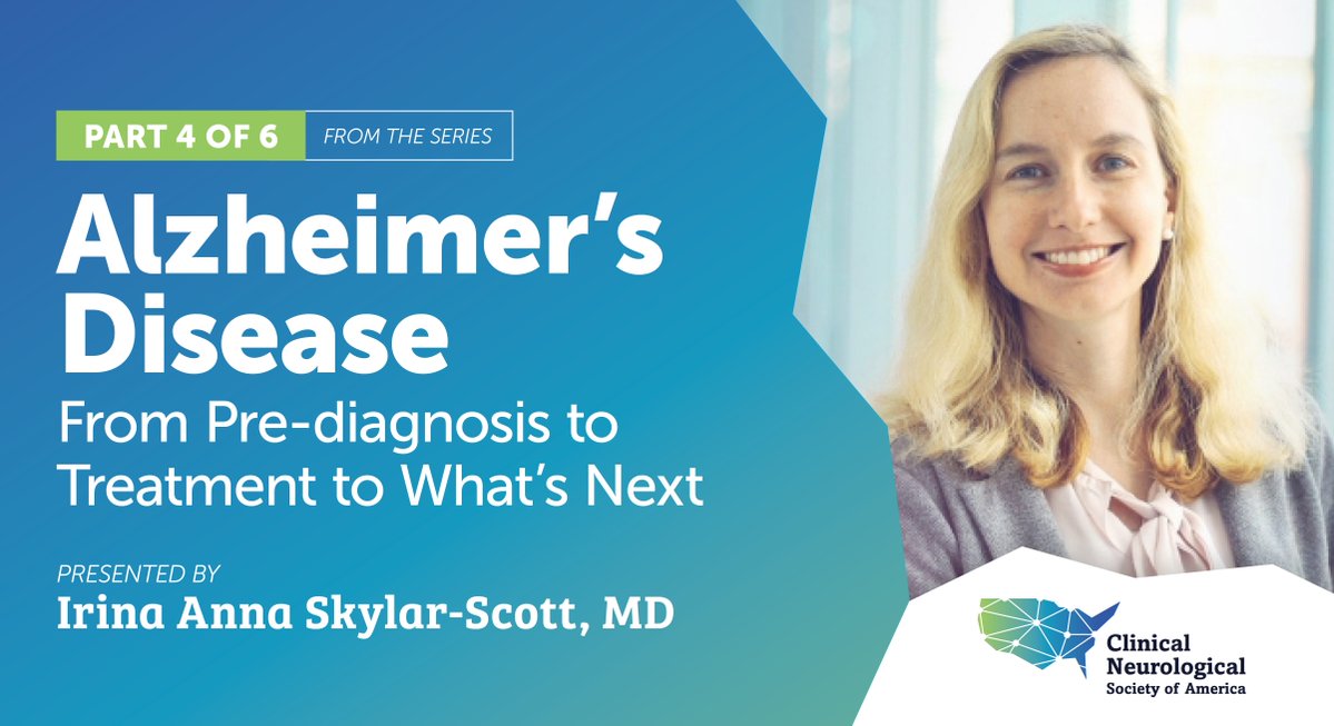 NeuroAmerica's tweet image. #ICYMI: Episode 4 of the six-part series, "Alzheimer's Disease: Fro Pre-Diagnosis to Treatment to What's Next," presented by Irina Anna Skylar-Scott, MD, is out NOW!
Watch episode: bit.ly/3I1vJzw