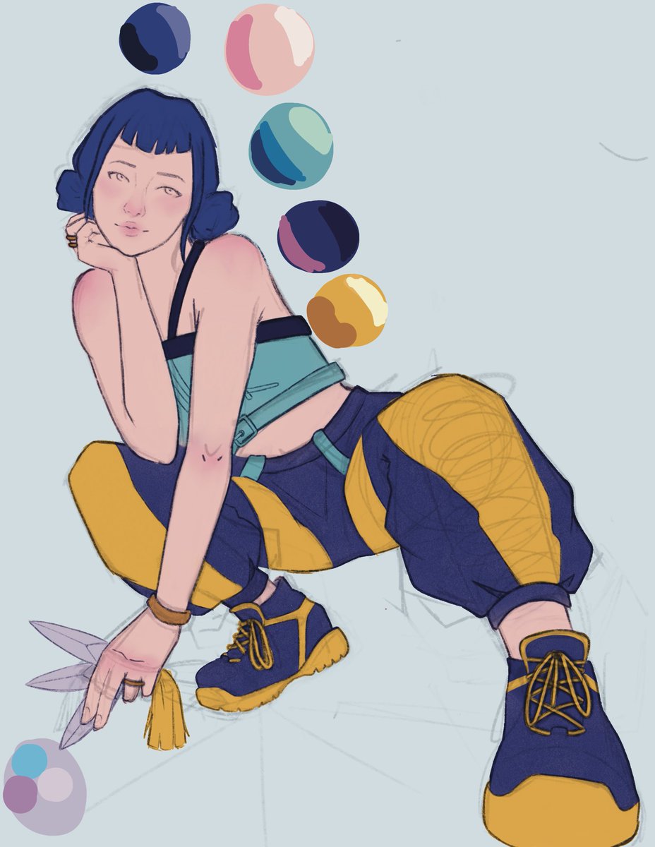 Deimofi's tweet photo. #wip with flat colours of #zoey from #KPOPDEMONHUNTERS https://t.co/y45y3eyVjV