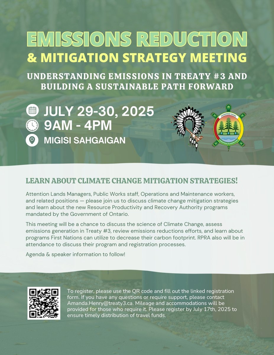 📢 Attention Lands Managers, Public Works staff, Operations and Maintenance workers, and related roles! ♻️

Have you registered for the Emissions Reduction and Mitigation Strategy meeting? We will be discussing climate science, emissions reduction efforts, and the programs