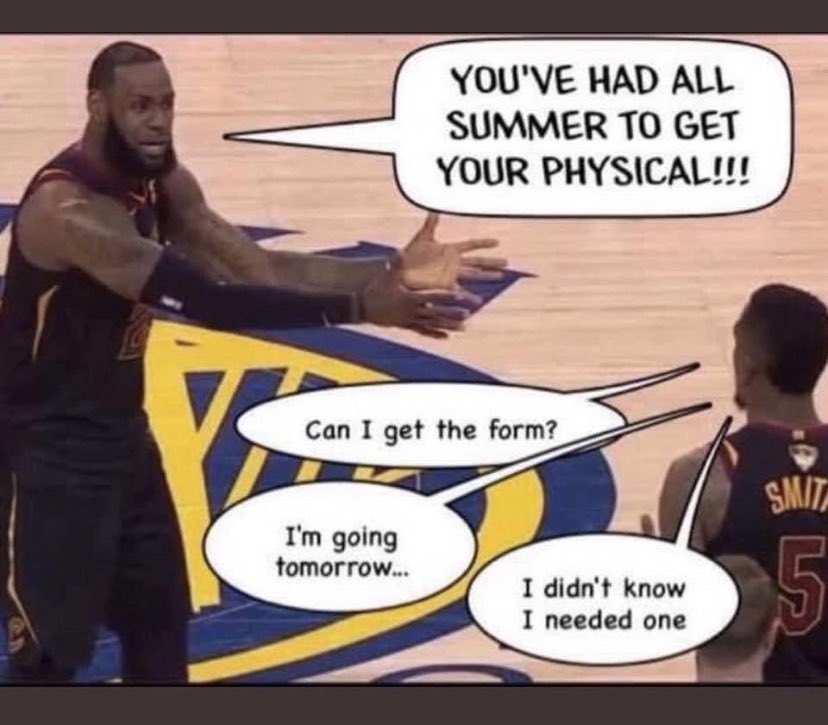 First day of Fall Sports - August 13