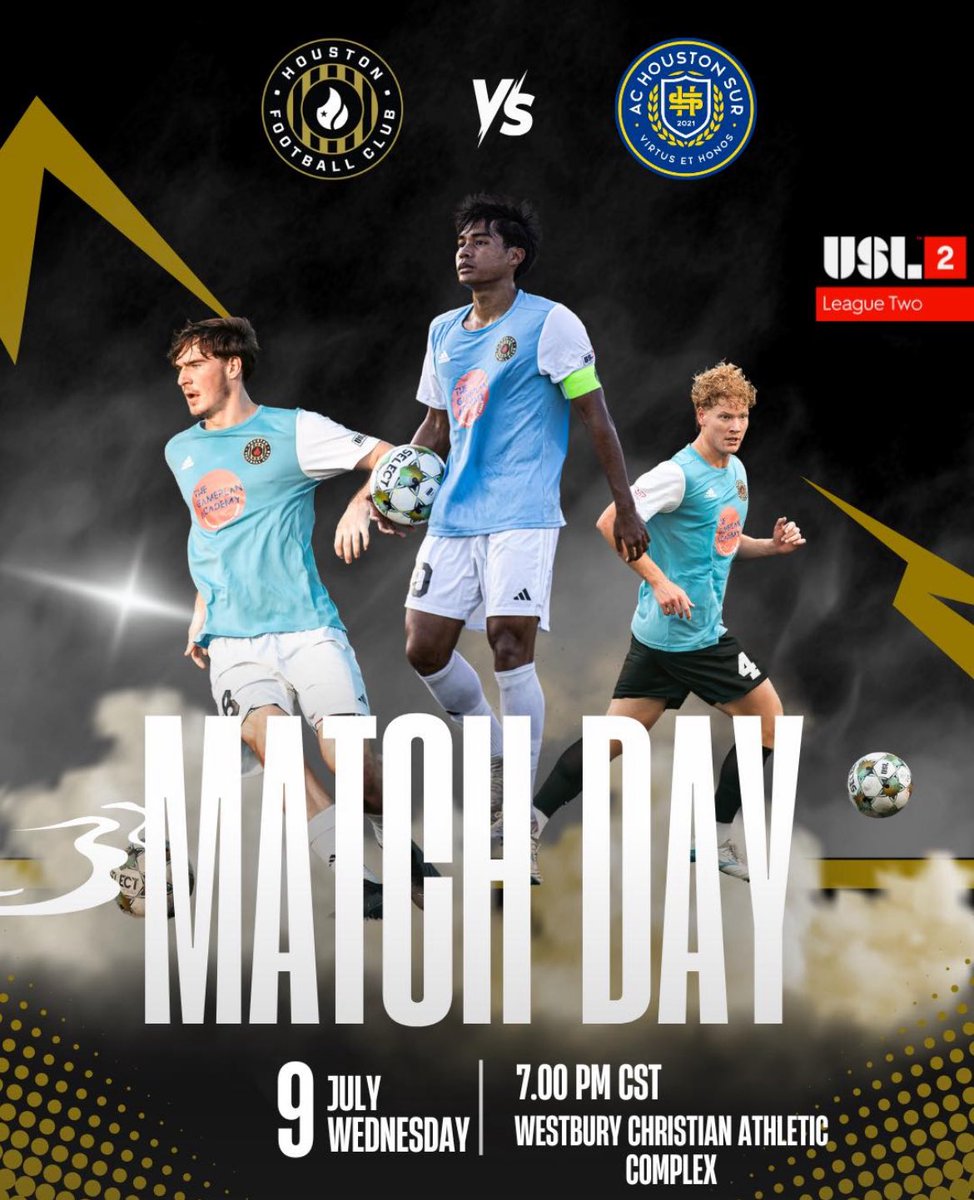 Last home game of the season‼️

Come join us as we take on AC Sur this evening🔥

7pm at Westbury Christian School Athletic Complex!

10402 Fondren Rd
Houston, TX  77096
United States

#strikeblackgold