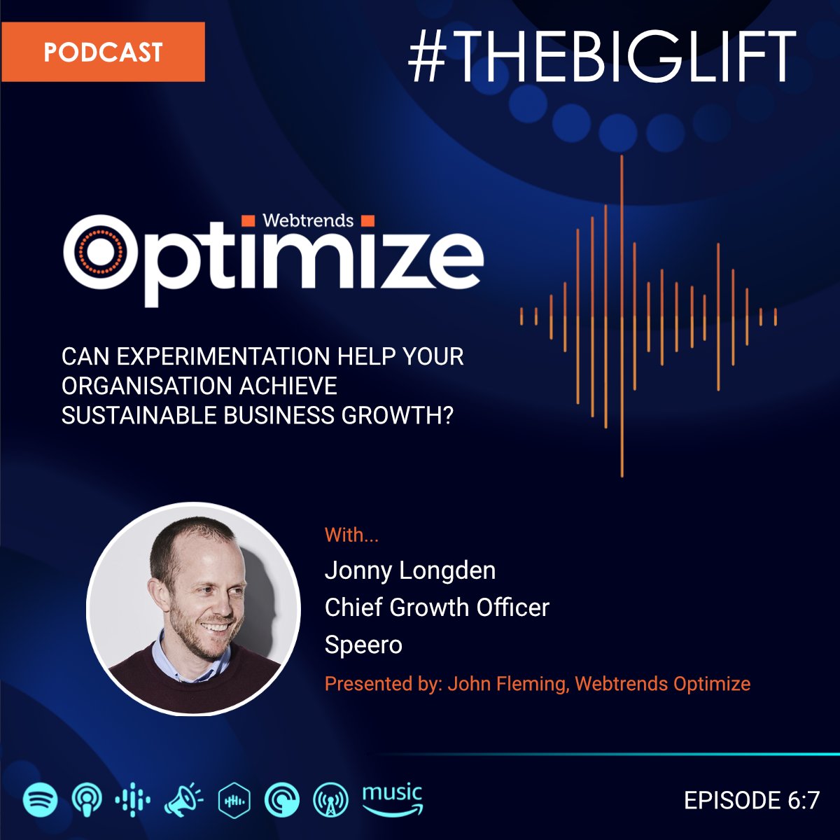 On this episode of #TheBigLift we are welcoming back Jonny Longden, Chief Growth Officer at <a href="/Speero_agency/">Speero</a> . Jonny discusses the idea that experimentation should be treated as a strategic function that can help guide projects within a business and more👇
webtrends-optimize.com/podcasts/