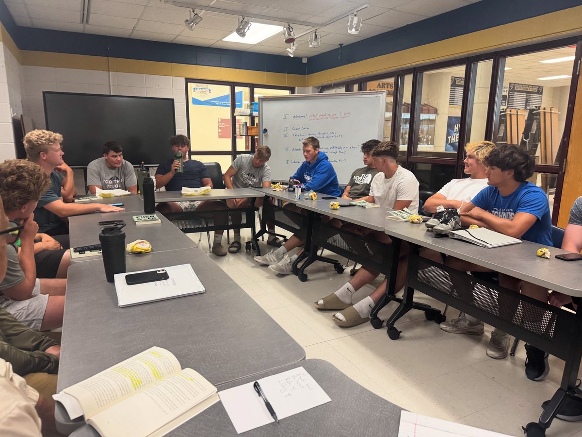⚡️Appleton North Football⚡️ (@anlightningfb) on Twitter photo Check In - All In. Up early and in the classroom before the workouts. Great Leadership Committee meeting again today as they work through the book Push the Sled by <a href="/deejayhillier/">deejayhillier</a>. Check In - All In. Up early and in the classroom before the workouts. Great Leadership Committee meeting again today as they work through the book Push the Sled by <a href="/deejayhillier/">deejayhillier</a>.