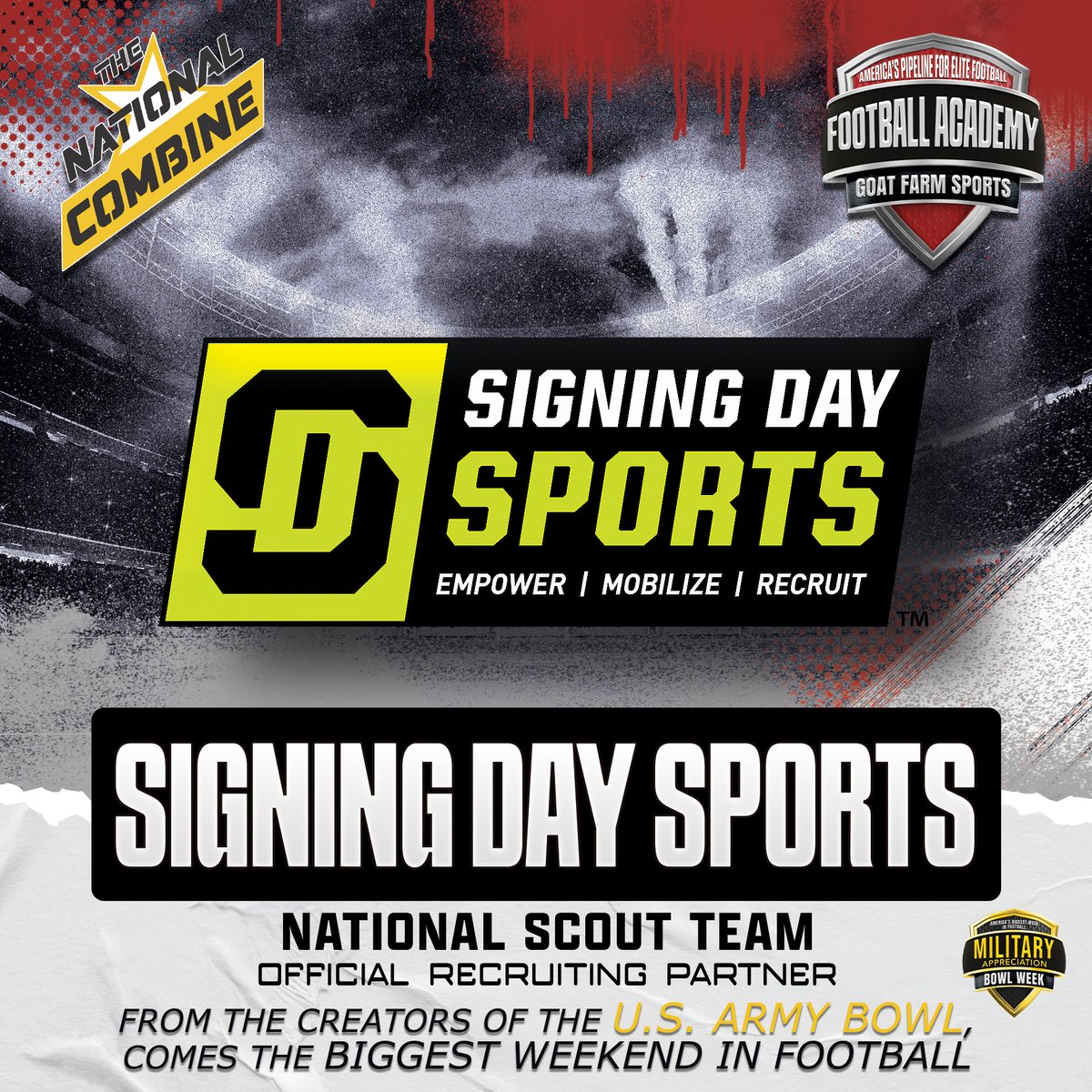 Do you have what it takes to be part of "America's Biggest Week in Football"? If so, #WeHaveAJerseyForYou. <a href="/SDSports/">Signing Day Sports</a> is proudly accepting nominations today. DM any of our official <a href="/SDSports/">Signing Day Sports</a> scouts for more information:
Craig Smith | <a href="/CSMITHSDSU/">Craig Smith</a>
JJ Kilgore | <a href="/JJKilgore_SDS/">JJ Kilgore</a>
Tyler