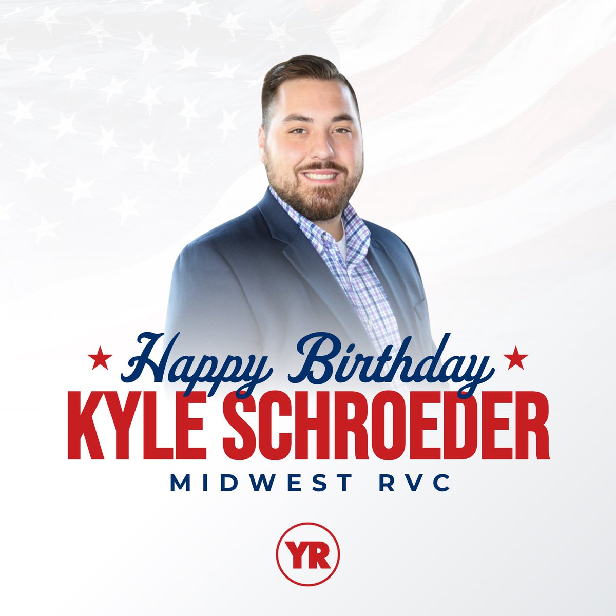 yrnational's tweet image. Happy birthday to our Midwest RVC, @KyleSchroederWI ! ๐ We are incredibly grateful for the passion you bring to the movement and all you do to grow the YRs across the Midwest! ๐บ๐ธ
#YRsLead