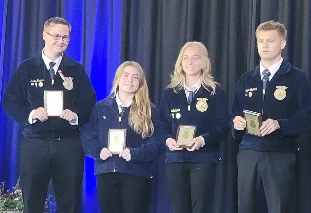 Southern High School’s Kevin Kayton finished first in the FFA Knowledge Contest at the state chapter’s recent convention. Kevin and his teammates – Regan Moreland, Cheyenne Schnieder, and Colton Scofield – finished second as a team. #BelongGrowSucceed #AACPSFamily #OurStory