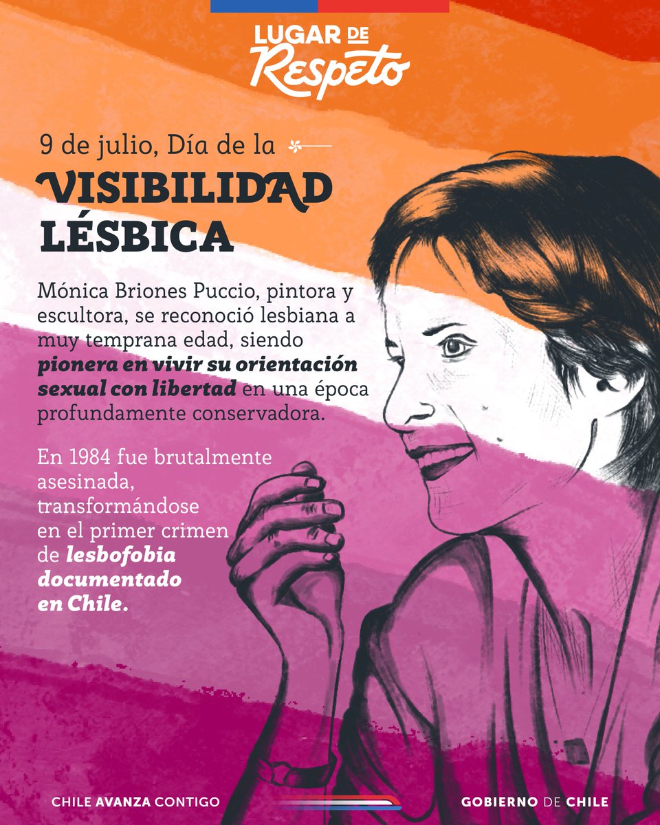 Hoy recordamos a Mónica Briones, artista visual y escultora, asesinada en 1984. Su historia marcó un antes y un después en la lucha por la visibilidad lésbica en nuestro país, impulsando caminos de lucha y organización. Hoy y todos los días, #EnLugarDeViolenciaRespeto.
