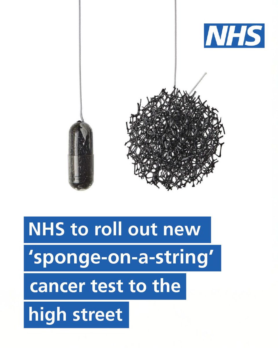 People with persistent heartburn or acid reflux will be offered a ‘sponge-on-a-string' test in select pharmacies in England for the first time. This new pilot will help prevent oesophageal cancer, and follows previous work in community diagnostic centres. tinyurl.com/3hxcdcxa