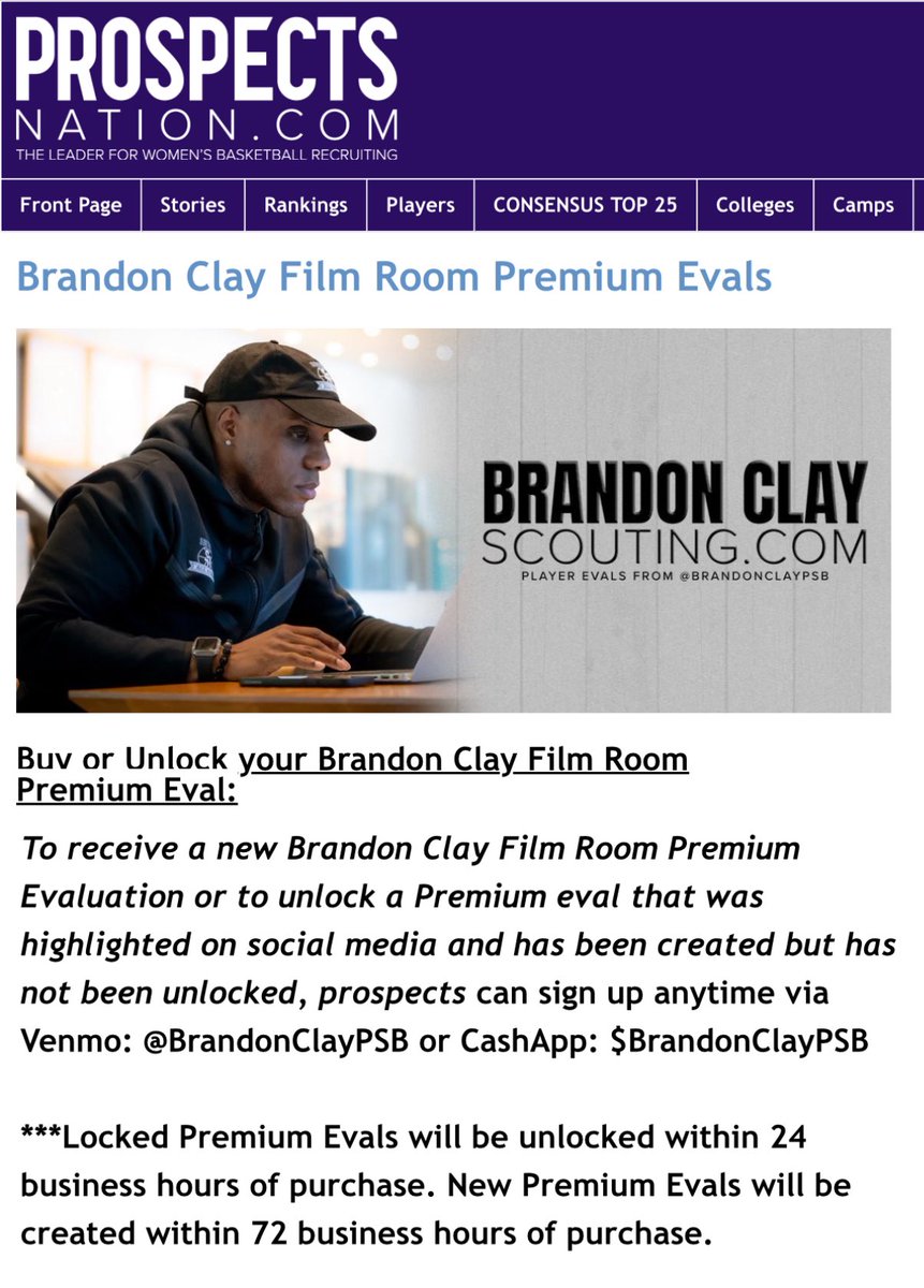 B r a n d o n C l a y (@brandonclaypsb) on Twitter photo Brandon Clay 🎥 Film Room Premier Evals | College Scouting Breakdown | Powered x <a href="/bclayfilmroom/">Brandon Clay Film Room</a>
“The Best Evals & Marketing in 🏀.”
Newest Premium Eval: ‘30 Tory Strange (TN)🚨
Tory Strange has a <a href="/ProspectsNation/">ProspectsNation.com</a> Player Card with a Premium Eval ready to be unlocked 🔓.
Who Brandon Clay 🎥 Film Room Premier Evals | College Scouting Breakdown | Powered x <a href="/bclayfilmroom/">Brandon Clay Film Room</a>
“The Best Evals & Marketing in 🏀.”
Newest Premium Eval: ‘30 Tory Strange (TN)🚨
Tory Strange has a <a href="/ProspectsNation/">ProspectsNation.com</a> Player Card with a Premium Eval ready to be unlocked 🔓.
Who