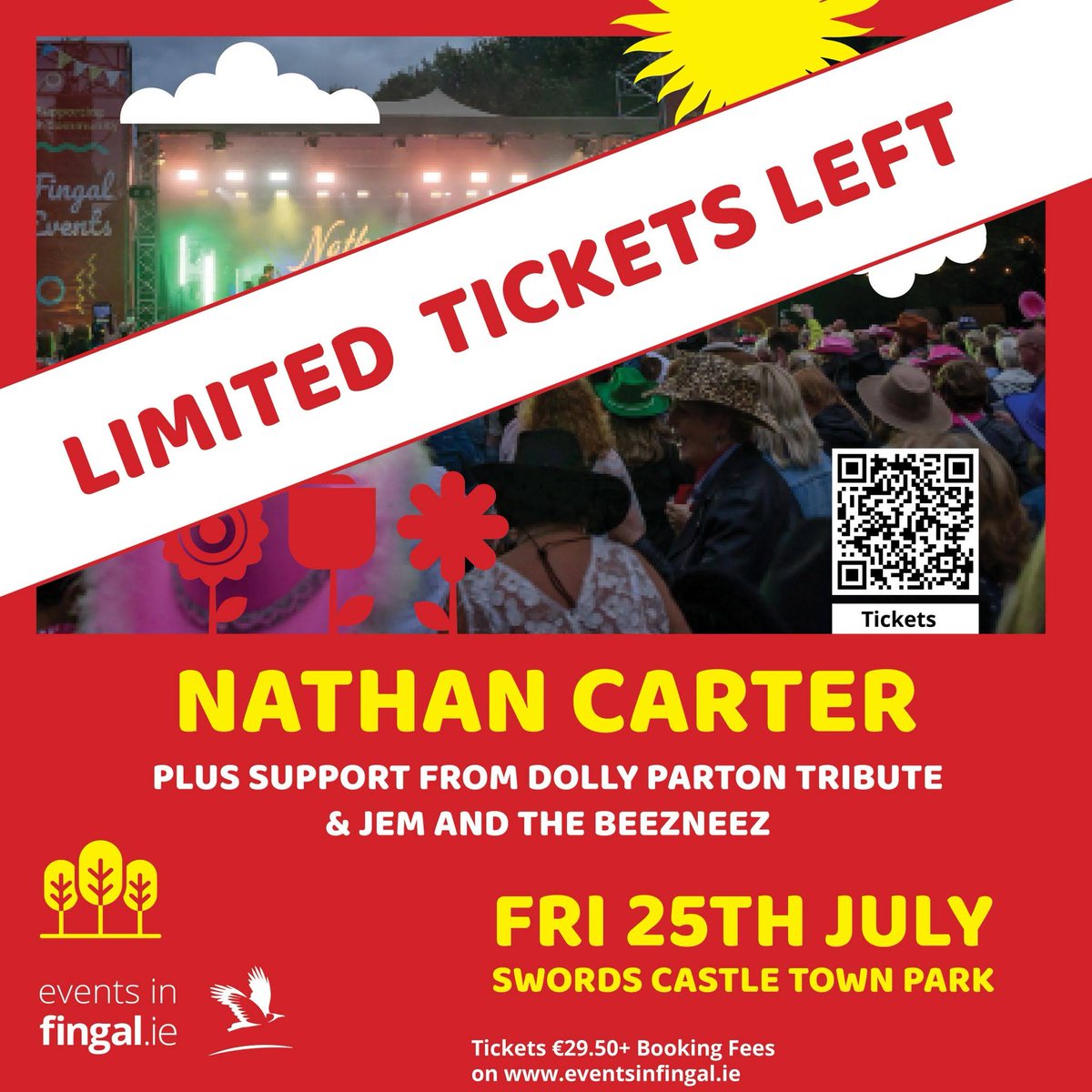 Events in Fingal (@eventsinfingal) on Twitter photo *LIMITED TICKETS LEFT*
Grab the last few remaining tickets folks!!! 🤠🎸
It's a night not to be missed!
secure.tickets.ie/Listing/EventI…
<a href="/Fingalcoco/">Fingal County Council</a> *LIMITED TICKETS LEFT*
Grab the last few remaining tickets folks!!! 🤠🎸
It's a night not to be missed!
secure.tickets.ie/Listing/EventI…
<a href="/Fingalcoco/">Fingal County Council</a>
