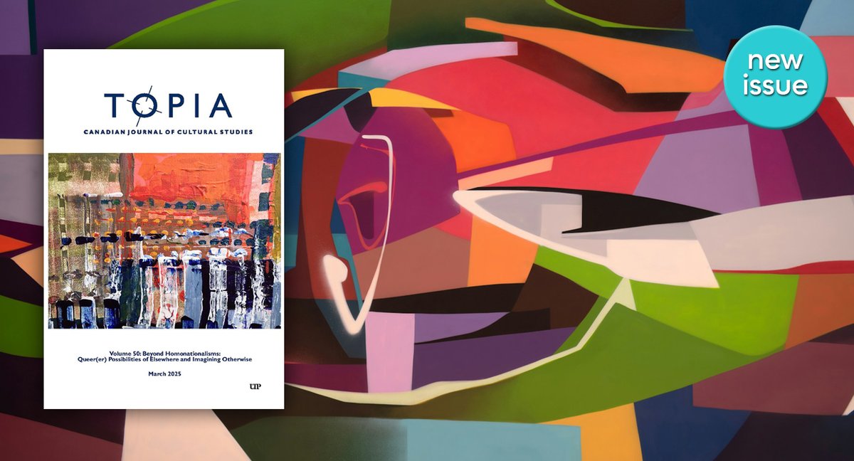 TOPIA (@topiajournal) on Twitter photo Explore the new issue of TOPIA! Volume 50 is a special issue that delves into new and renewed formations of “queer,” and calls for the imagination of new queer possibilities beyond the binaries of inclusion and exclusion. Read the issue: bit.ly/topia50 <a href="/JRJCHAIR/">JRJChairBlackCanadianStudies</a> Explore the new issue of TOPIA! Volume 50 is a special issue that delves into new and renewed formations of “queer,” and calls for the imagination of new queer possibilities beyond the binaries of inclusion and exclusion. Read the issue: bit.ly/topia50 <a href="/JRJCHAIR/">JRJChairBlackCanadianStudies</a>