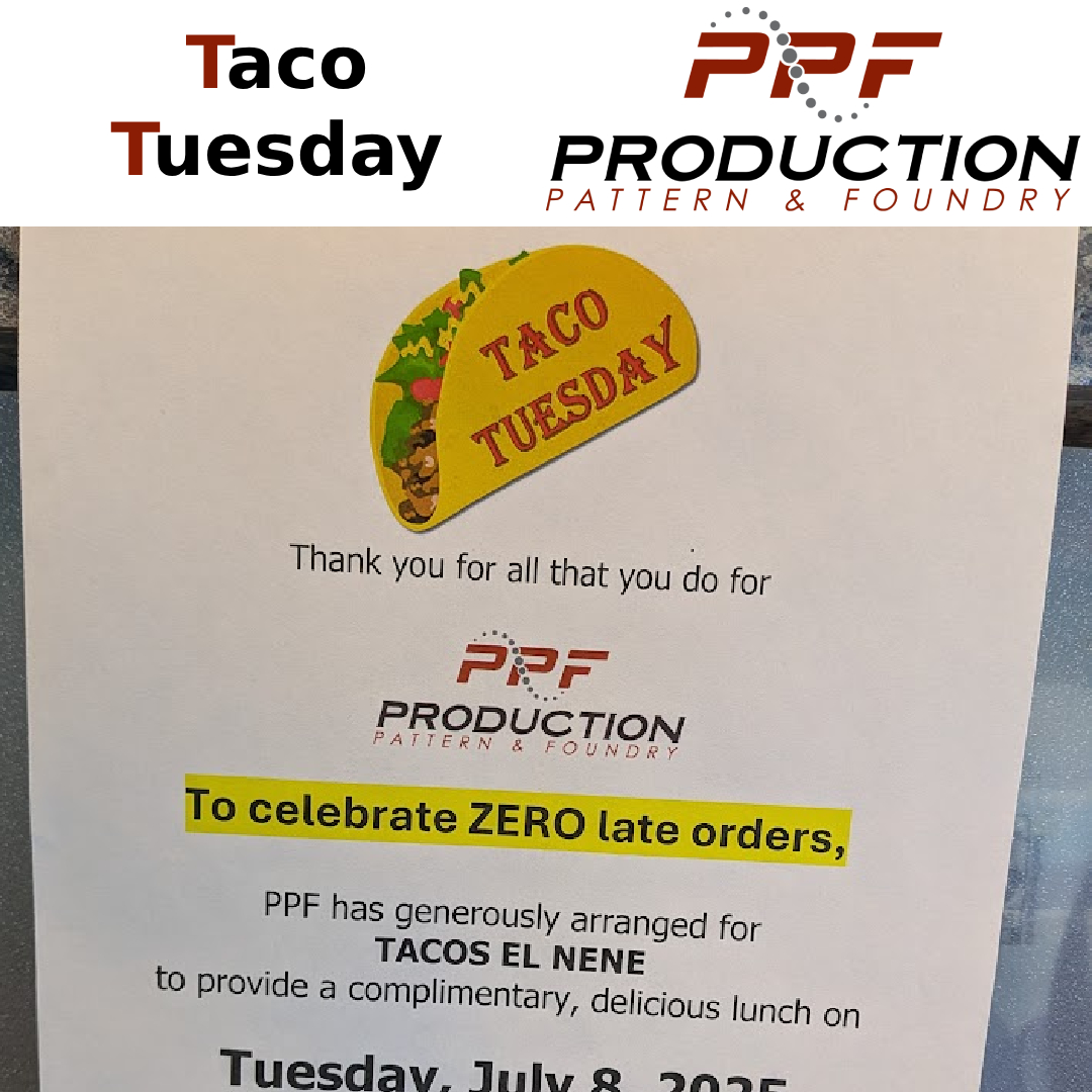 PPFAluminum's tweet photo. TACO TUESDAY SUCCESS! 🌮 Celebrating ZERO late orders with our amazing team! When our employees excel, we celebrate together with delicious food and appreciation. Thank you to our dedicated PPF family! #TacoTuesday #ZeroLateOrders #EmployeeAppreciation https://t.co/8oQxMz2Ipj