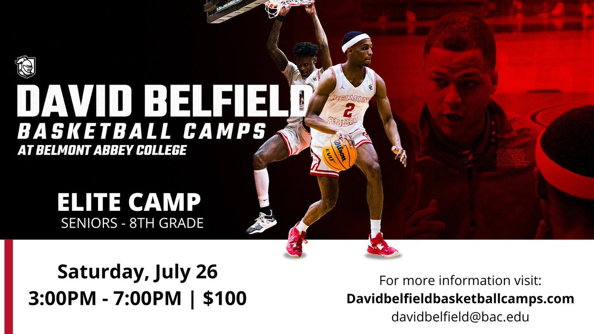 Excited to be on the road this week! Good luck to everyone competing. 

If we can't get eyes on you or if you'd just love to come check out our campus please join us for elite camp. 

davidbelfieldbasketballcamps.com