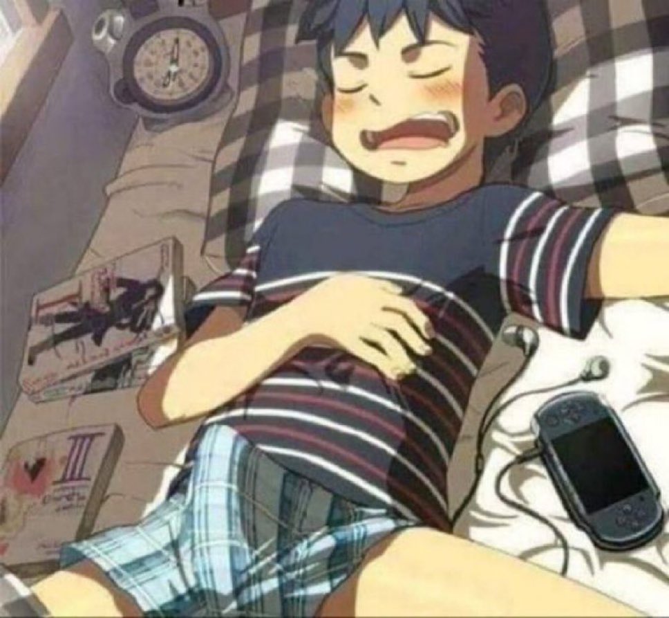 i sleep like this btw