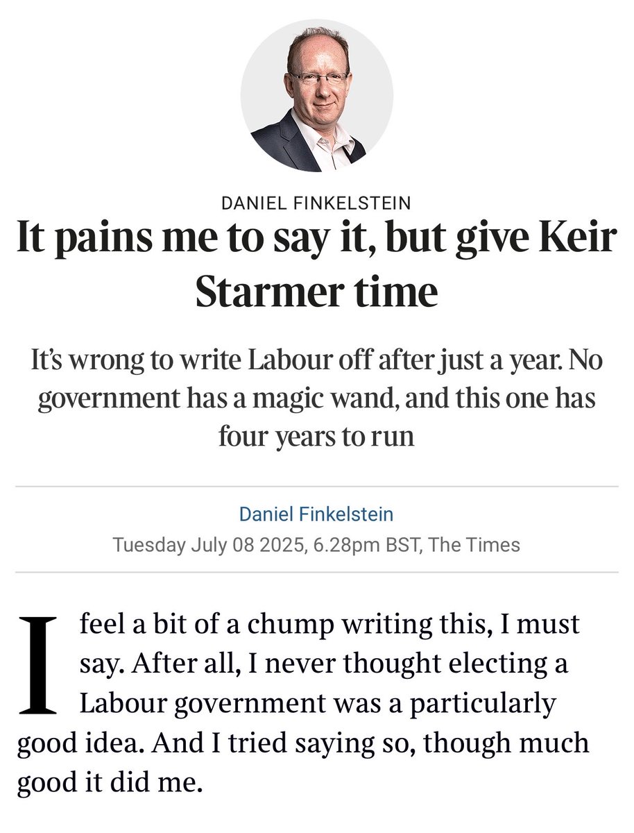 Bharat Jashanmal (@beejash) on Twitter photo <a href="/Dannythefink/">Daniel Finkelstein</a> I understand the points that you were making, Labour however knew exactly what they would inherit after 14 years in opposition, and yet didn’t appear to have any ready to go policies to tackle:
1. Low/no growth.
2. The deficit.
3. Immigration. <a href="/Dannythefink/">Daniel Finkelstein</a> I understand the points that you were making, Labour however knew exactly what they would inherit after 14 years in opposition, and yet didn’t appear to have any ready to go policies to tackle:
1. Low/no growth.
2. The deficit.
3. Immigration.