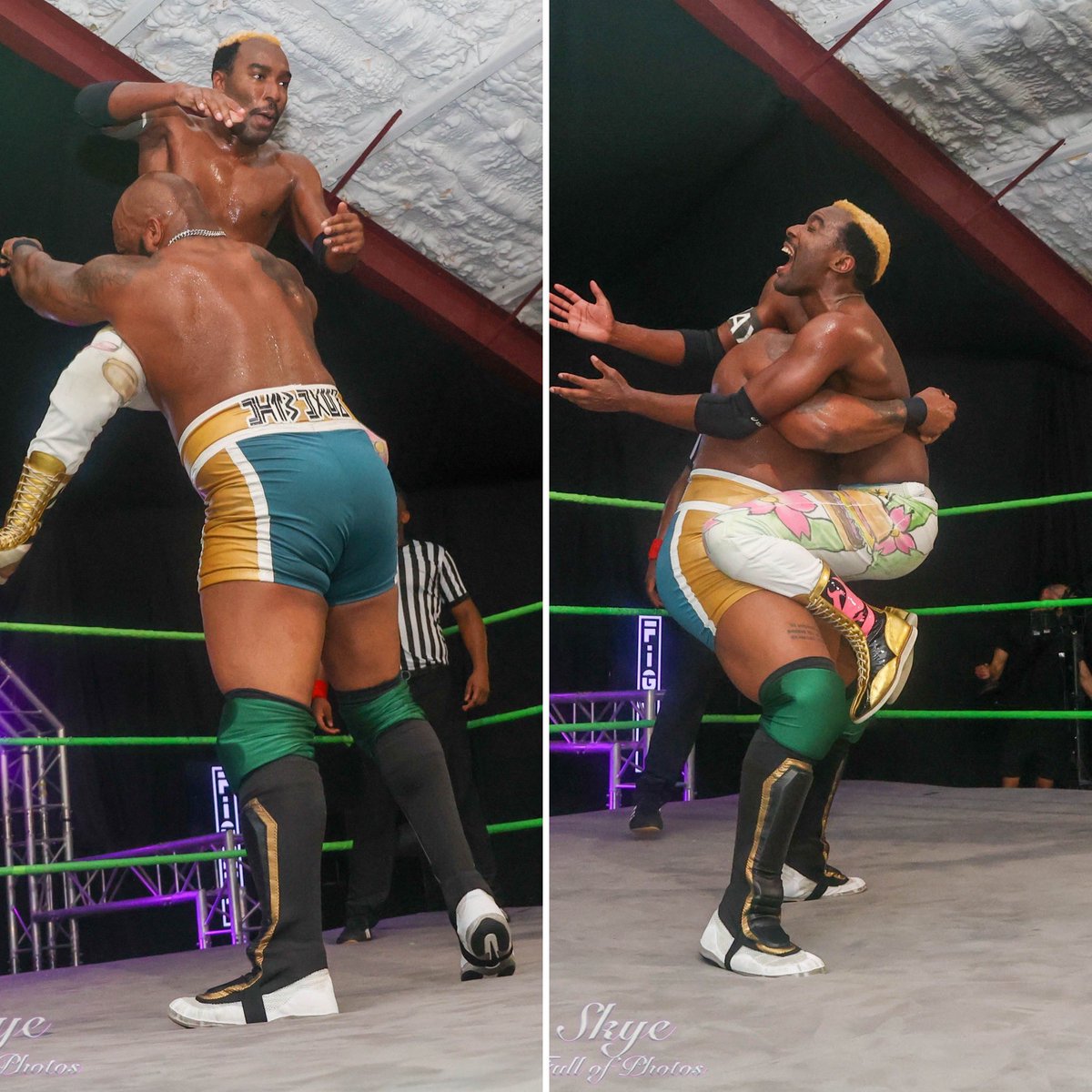 FighttProW's tweet photo. Result From Enter The FIGHTT Round 2

@BigBadKaiju &amp; @EliEyeSum def @CheeseburgerROH &amp; @RabidRyanMooney due to ref stoppage after multiple brain busters &amp; a devastating Tombstone to CB from the Infinite One. 

As a result CB looks to be sidelined from FIGHTT action. https://t.co/9fMdwr0jlm