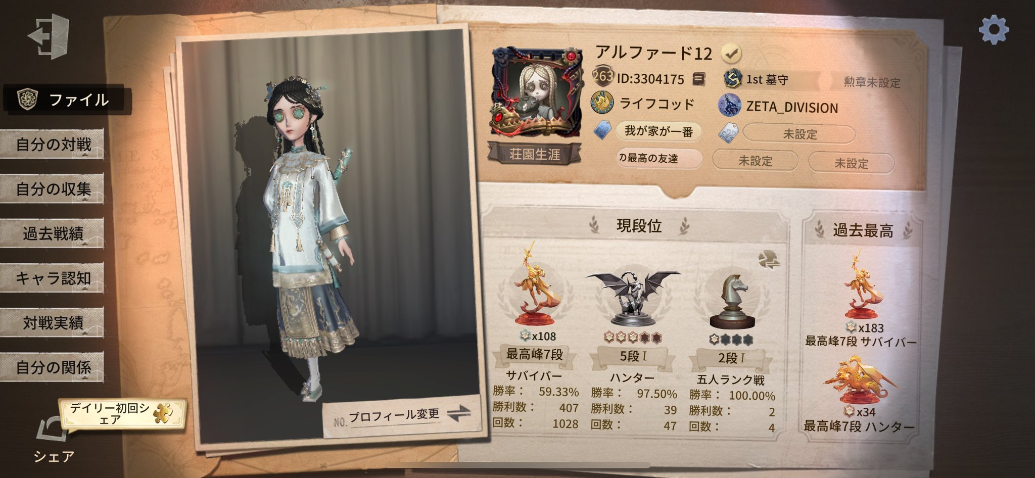 第五人格 ZETA IJL カード 特典キーホルダー アルファード Alphar 第五人格 IJLカード ZETA Alphar アルファード - メルカリ