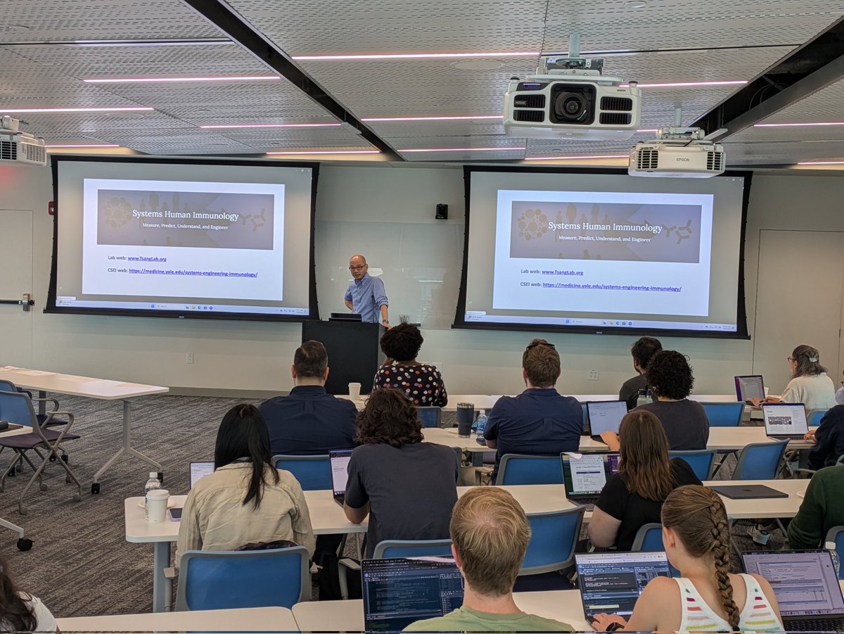 YaleCSEI's tweet photo. Exciting lineup of presenters at today's #CZBiohubNY Mini Workshop hosted by @YaleMed, @TsangLab and @YaleCSEI. Thrilled to welcome @czbiohub and @czi investigators and team members to Yale for this day of science and interaction. https://t.co/V1lNnlaHpw