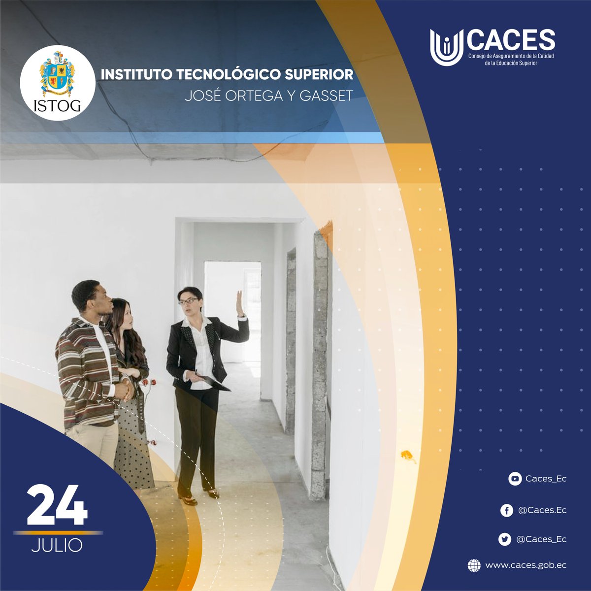 Caces_Ec's tweet image. 🔔Felicitamos al Instituto Tecnológico Superior José Ortega y Gasset que hoy cumple un año más de vida institucional.
Éxitos en la formación de profesionales, innovadores que aportan al desarrollo de nuestro país.